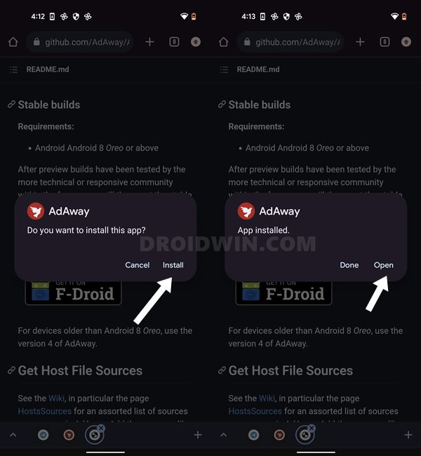 block ads on android
