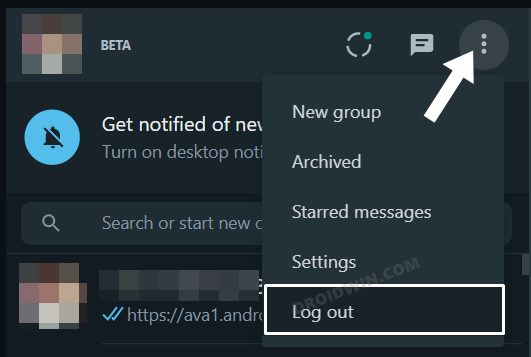 WhatsApp Message Notifications not Showing