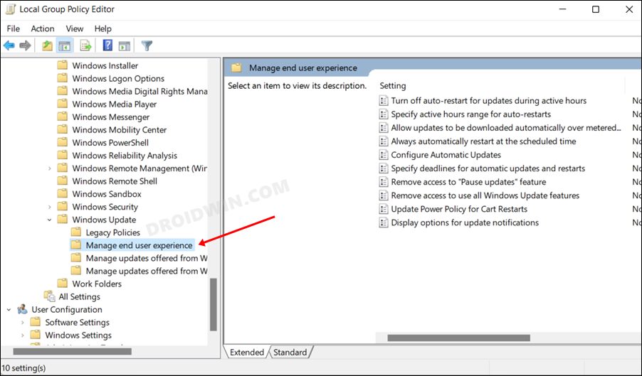 Remove Update and Shutdown Option from Windows 11 Power Menu - 26