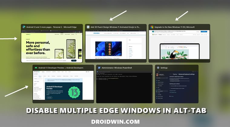 Disable Microsoft Edge Tabs in Alt Tab on Windows 11   DroidWin - 95