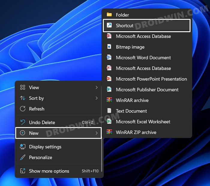 Create a Shortcut for a Settings Menu in Windows 11