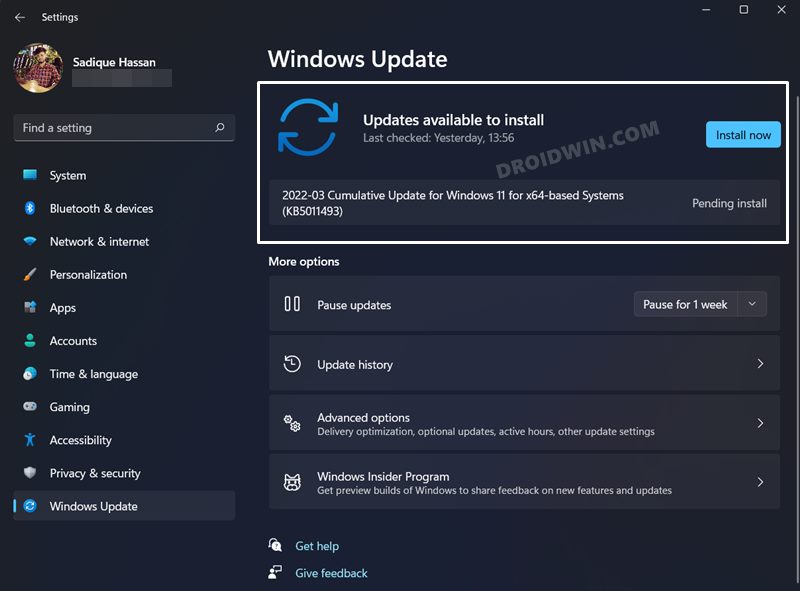 Delete Downloaded Pending Updates in Windows 11