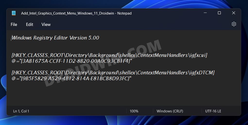 Add Intel Graphics Settings to Windows 11 Right Click Menu   DroidWin - 71
