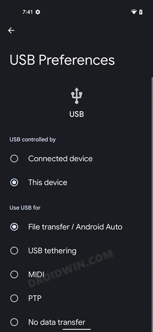 Set File Transfer as the Default USB Connection in Android - 22