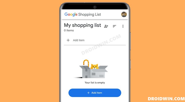 Google Assistant Shopping List Not Working