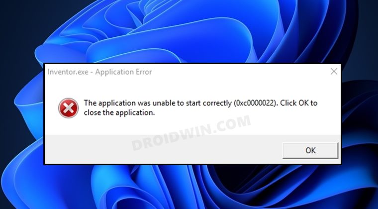 Windows 11 Error 0xc0000022
