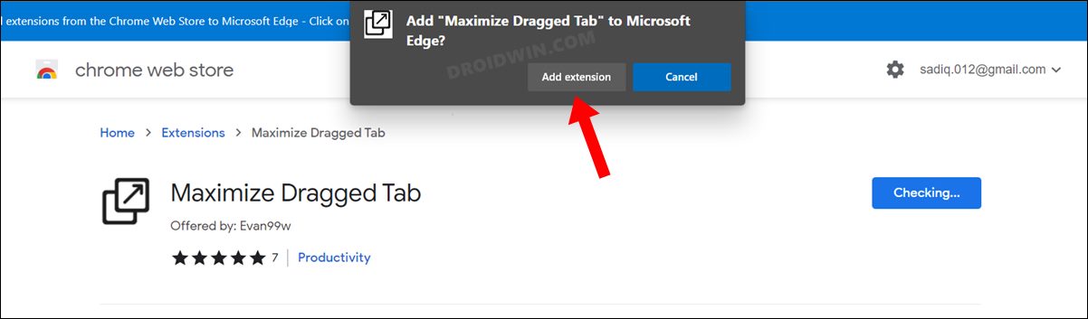 dragging Chrome tab does not auto maximize
