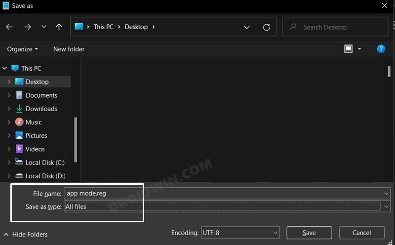 Add Dark Light Mode option in Windows 11 Right-Click Menu