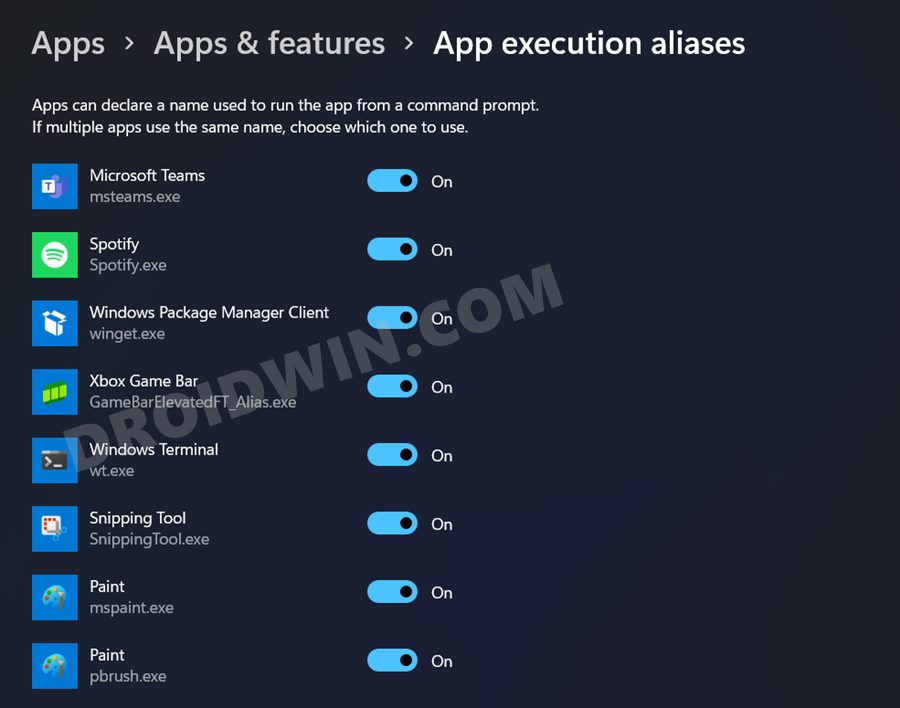How to Edit or Create a New App Execution Alias in Windows 11 - 62