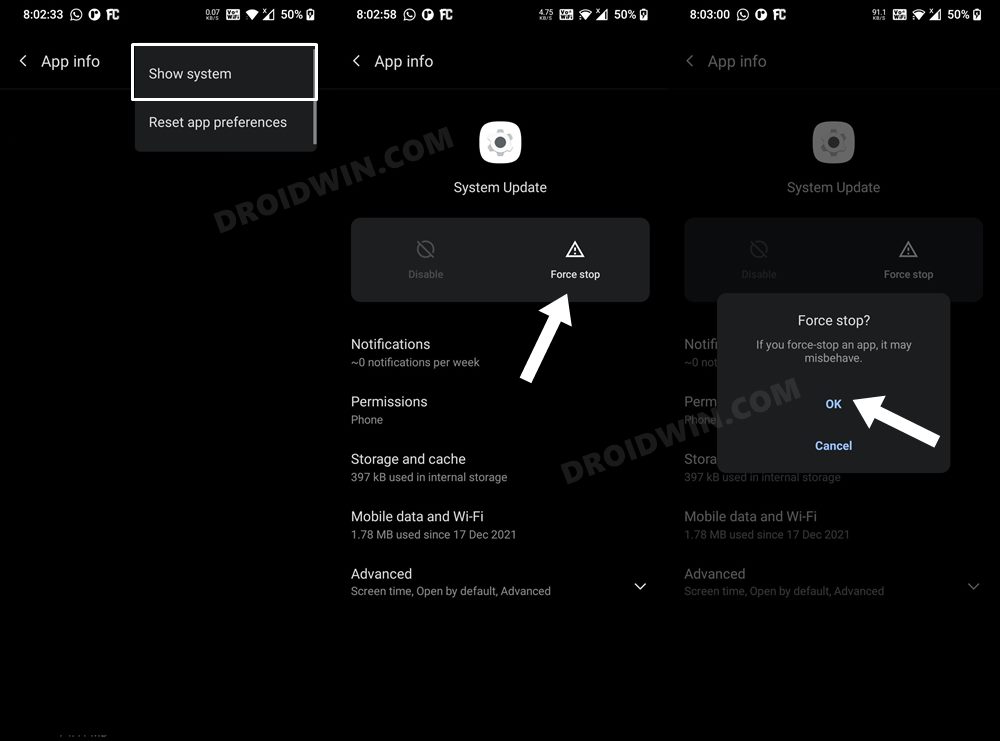 Disable Remove System Software Update Notification in OnePlus - 31