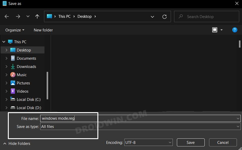 Add Dark Light Mode option in Windows 11 Right-Click Menu