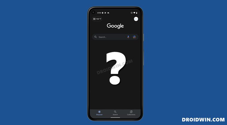 Google Discover News Feed Blank