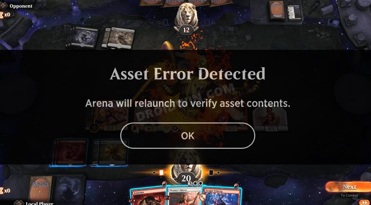 MTG Arena Asset error detected