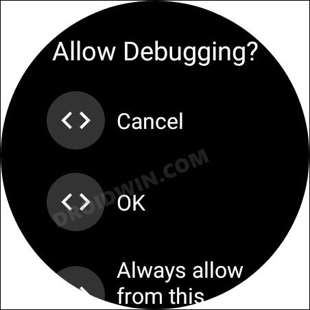 ADB Debugging in Galaxy Watch 4