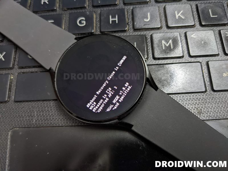 boot galaxy watch 4 to fastboot mode