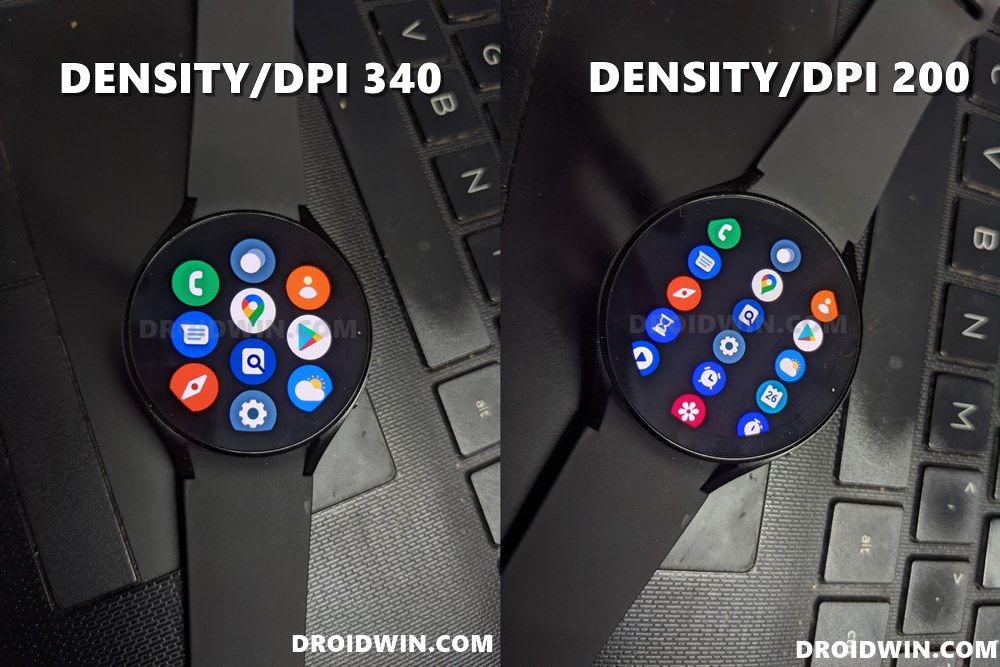 Change Screen Density DPI Display Size in Galaxy Watch 4 - 27