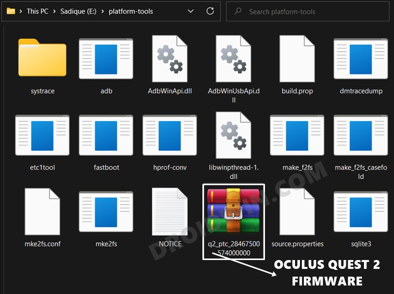Install Firmware via ADB Sideload in Oculus Quest 2