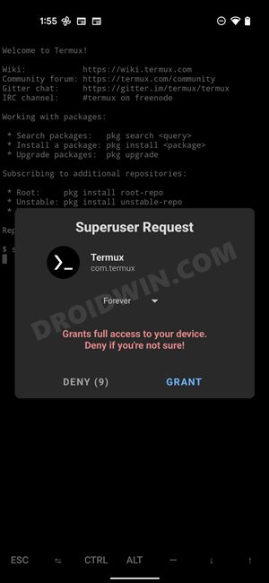 Grant Permission Missed Magisk SuperUser Request