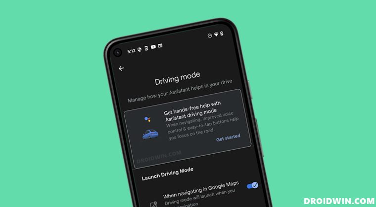 Google Assistant Driving Mode not working