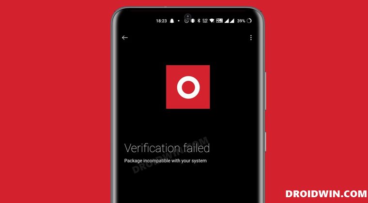 OnePlus Verification Failed when Installing Update