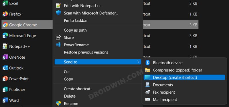 Add Chrome Incognito Mode Shortcut in Windows 11 Right-Click Menu