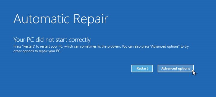asus stuck on preparing automatic repair
