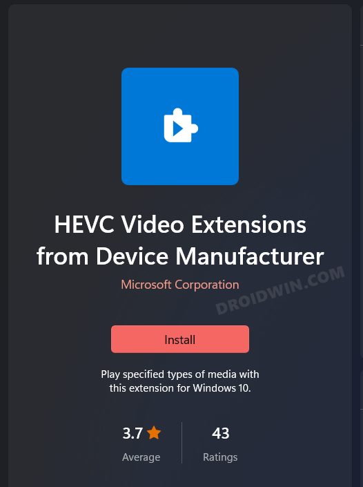 hevc codec windows 10 microsoft