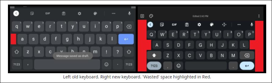 Bring Back the Old Gboard Layout in Galaxy Fold