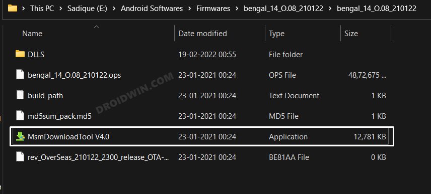 Device not match image error in MSM Download Tool  Fixed    DroidWin - 29