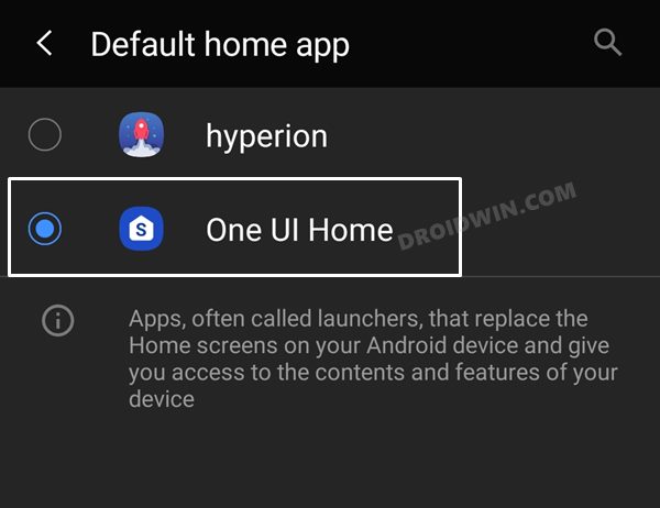 one ui home App icons missing in Samsung