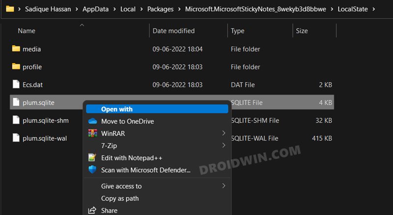 Recover Deleted Sticky Notes in Windows 11