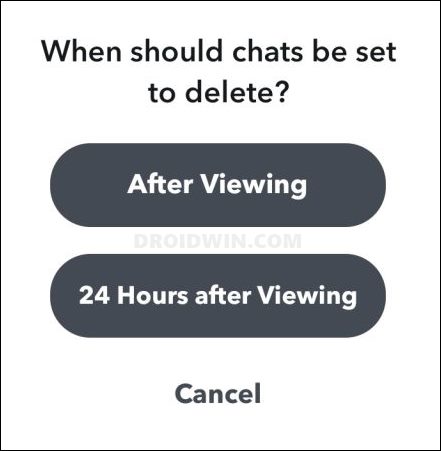 Snapchat messages getting deleted only after 24 hours