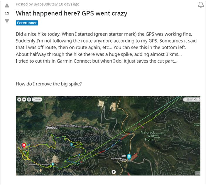 Garmin Smartwatch Inaccurate GPS