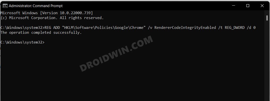 Add Registry using Command Prompt
