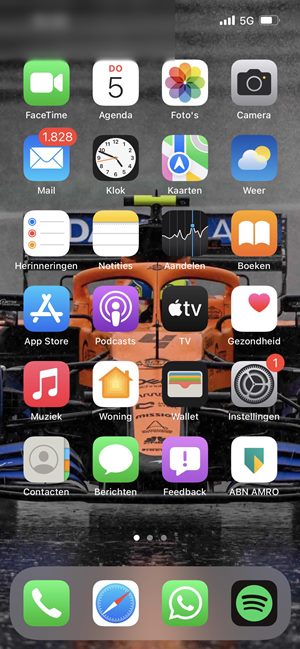 Blur spot at the top left corner of iPhone screen