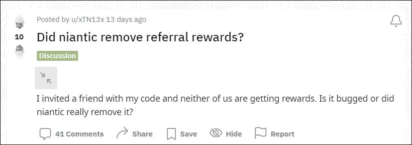 Friend Referral Rewards not working in Pokemon Go