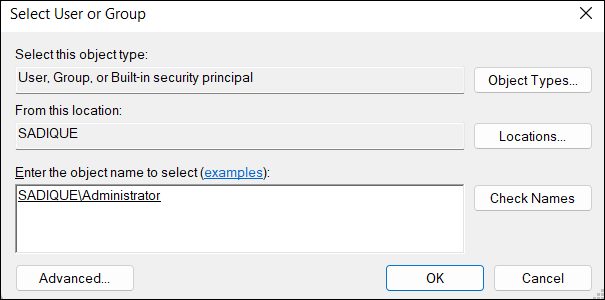 Cannot create value registry