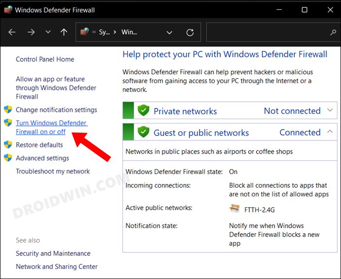 Unexpected Error in Windows Defender