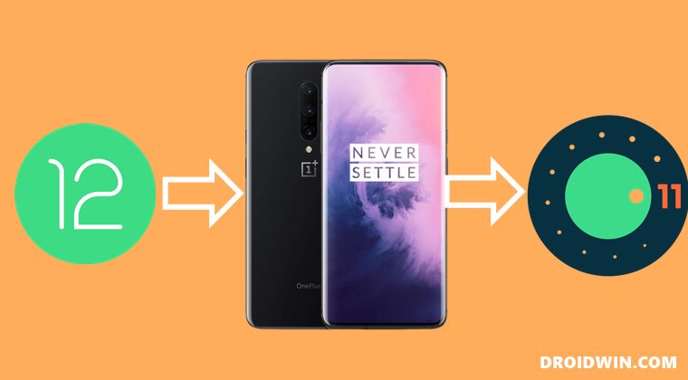 downgrade oneplus 7 android 12 to android 11