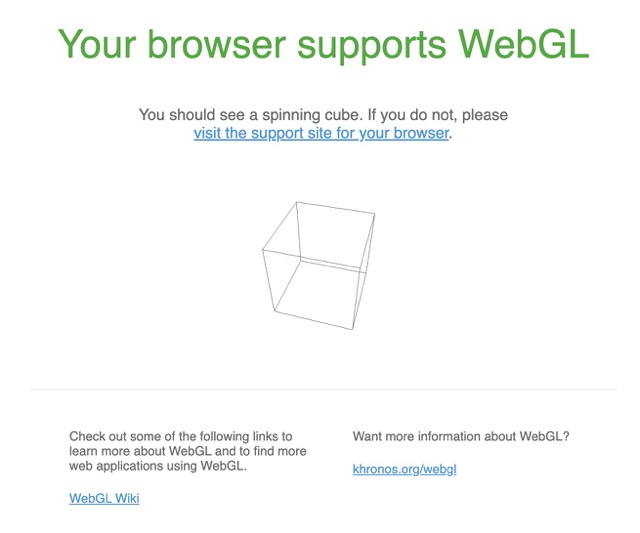 ycant enable webgl in chrome