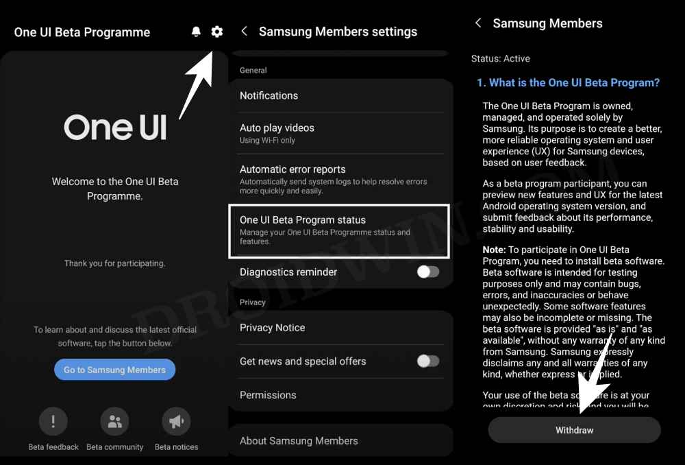 Capture Samsung One UI 5.0 Beta Update Download Link