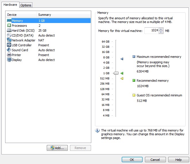 Not Enough Physical Memory is Available in VMWare