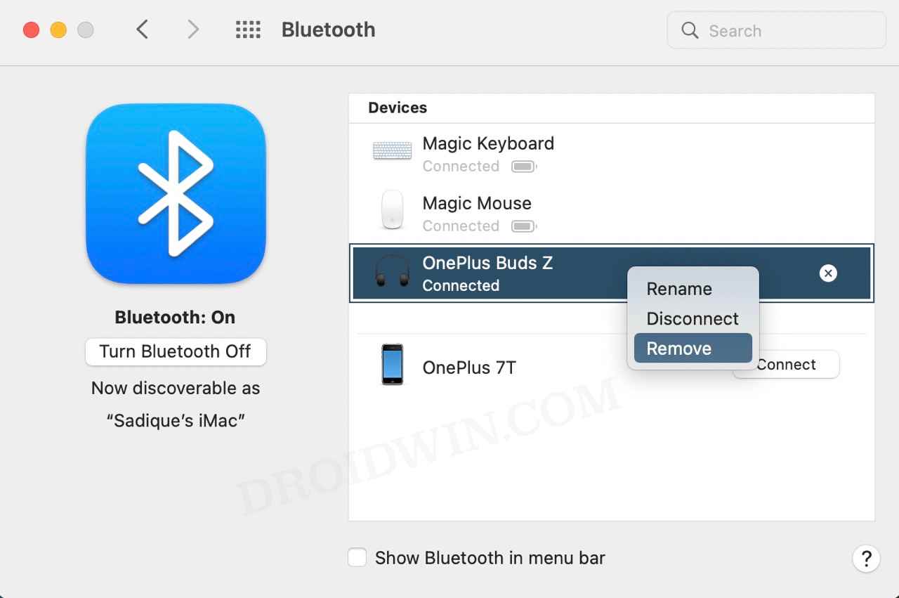 bluetooth not working in mac