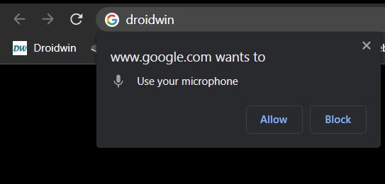 Google Search by Voice not working in Chrome