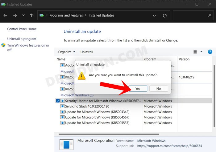 uninstall update 1 Not Enough Physical Memory is Available in VMWare