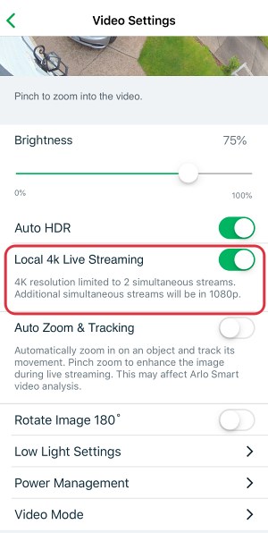 Arlo security camera Live View not working after iOS 16