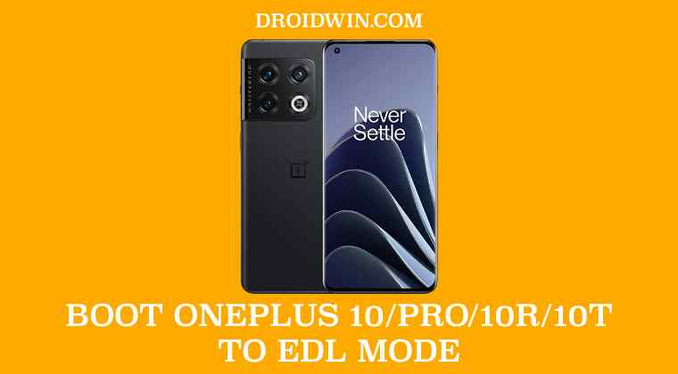 Boot OnePlus 10 Pro to EDL Mode
