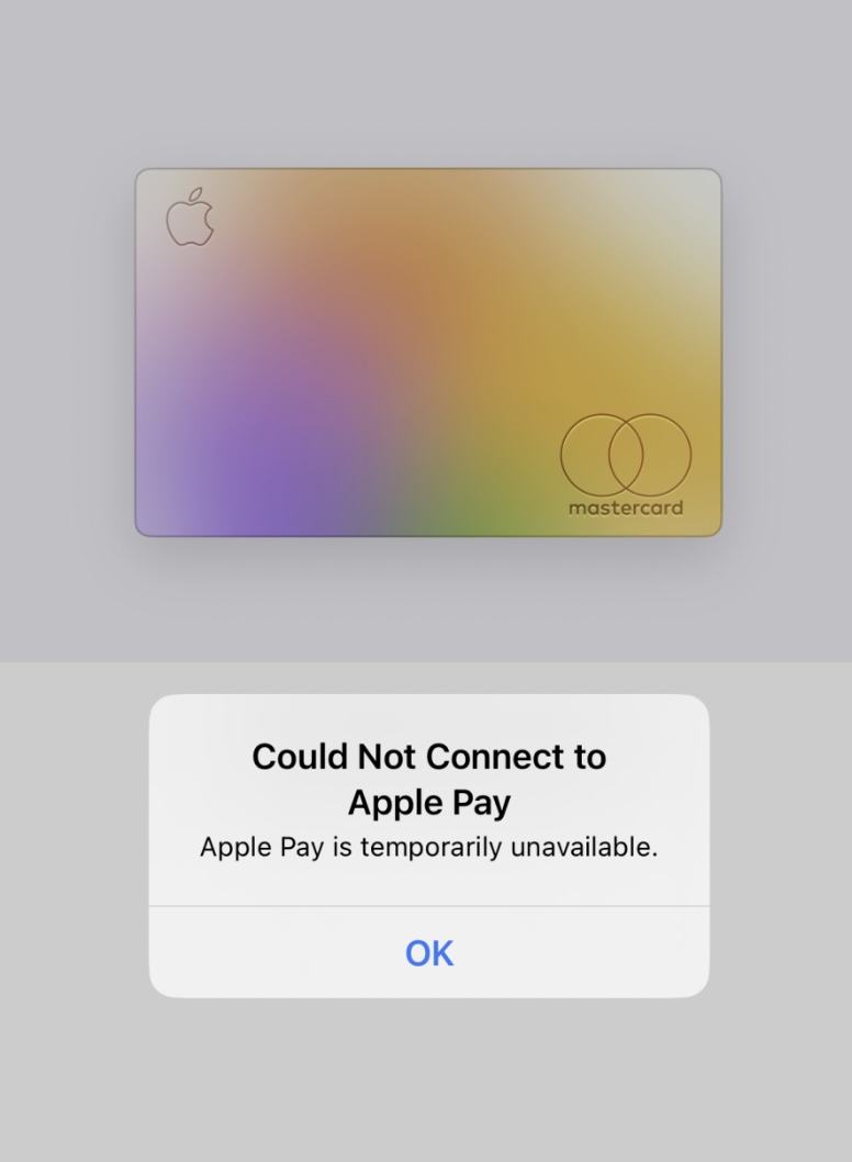 Apple Pay not working iOS 16