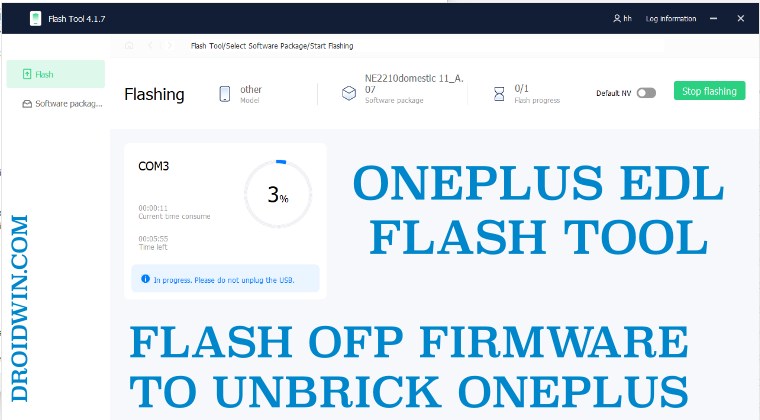 oneplus edl flash tool