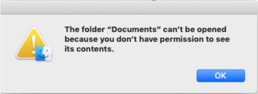 The folder can t be opened because you don t have permission  macOS Fix - 53